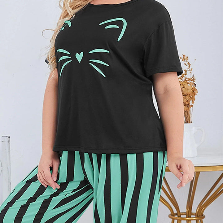 cute-cat-Pajamas-set