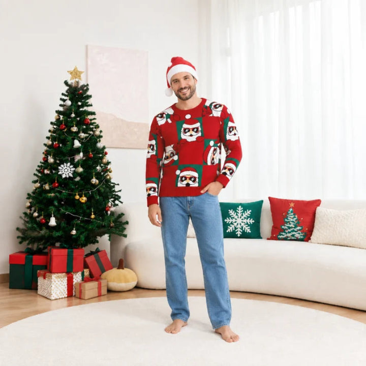 Cute Santa Family Matching Christmas Sweaters
