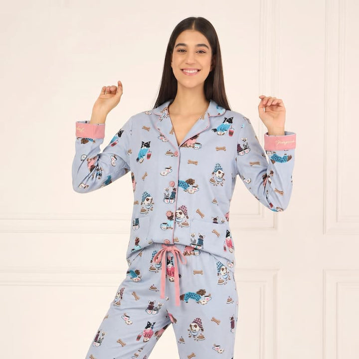 dog and treats pajamas