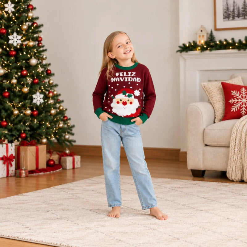 Feliz Navidad Santa Matching Family Christmas Jumpers