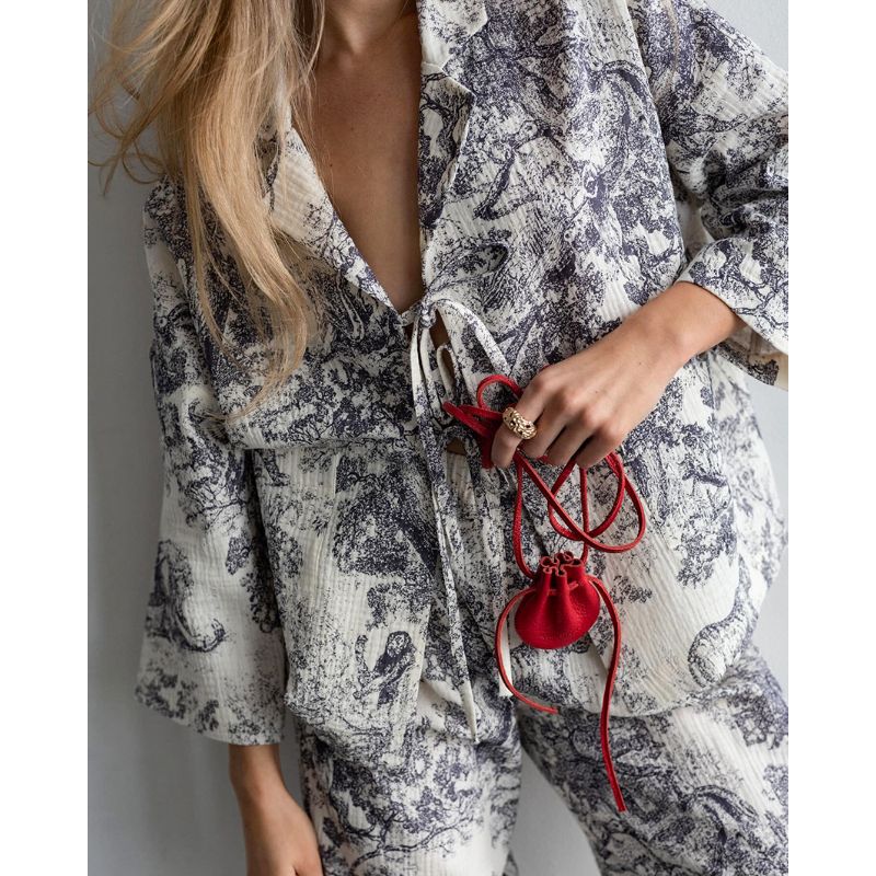 front tie pyjamas