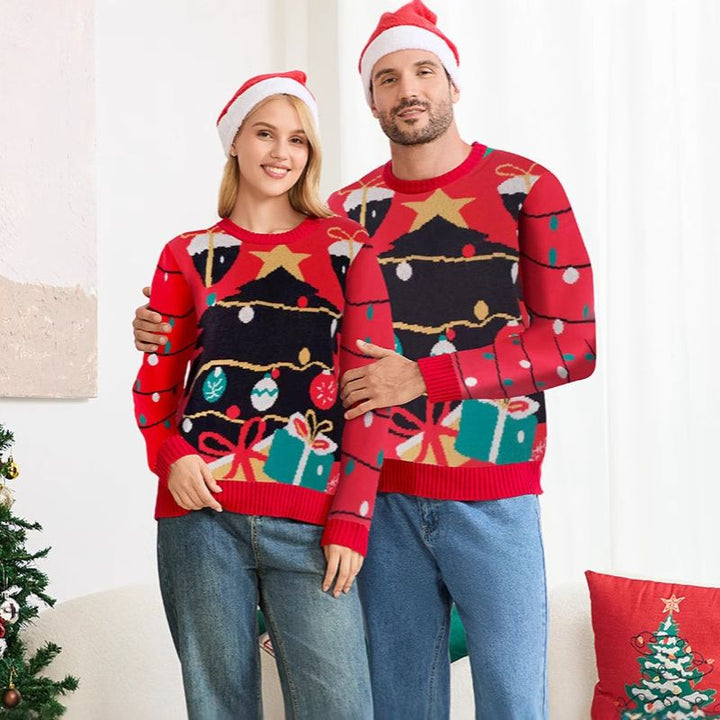 Holiday String Lights Graphic Christmas Jumper