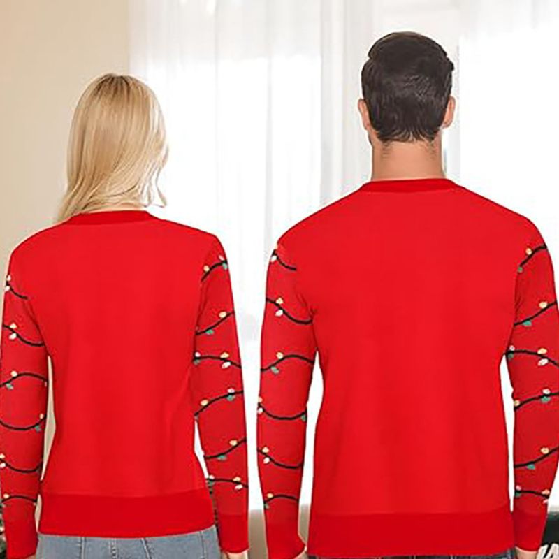 Holiday String Lights Graphic Christmas Jumper