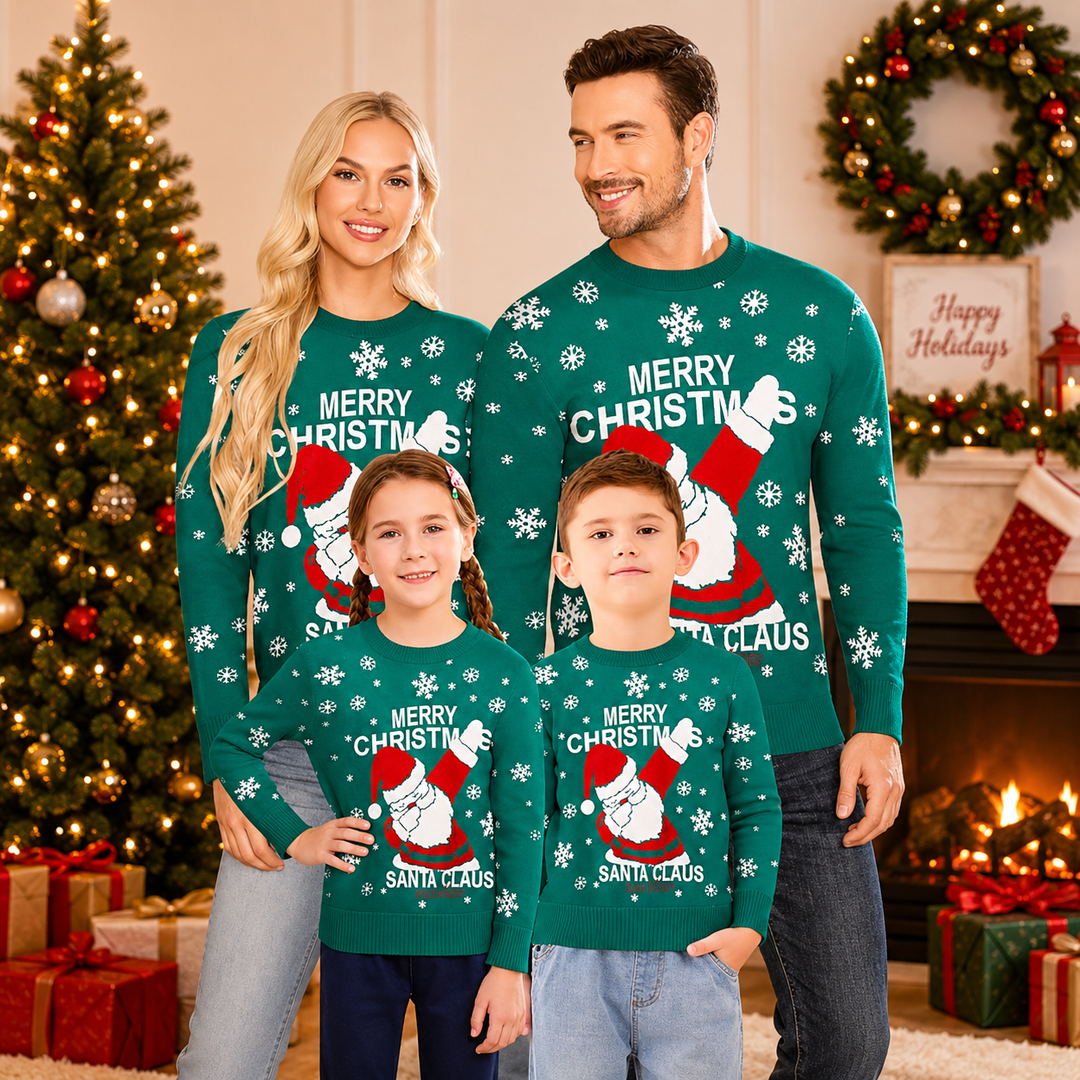 Merry Christmas Santa Claus Family Christmas Jumpers
