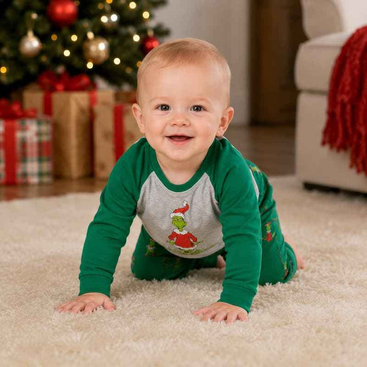 Naughty Grinch Family Matching Christmas Pajamas