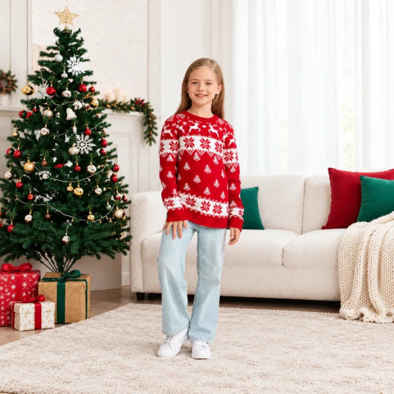 Nordic Snowflake Pattern Christmas Sweaters
