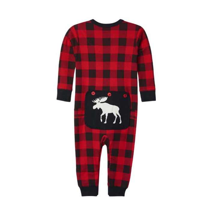 Plaid Moose Family Matching Christmas Pajamas