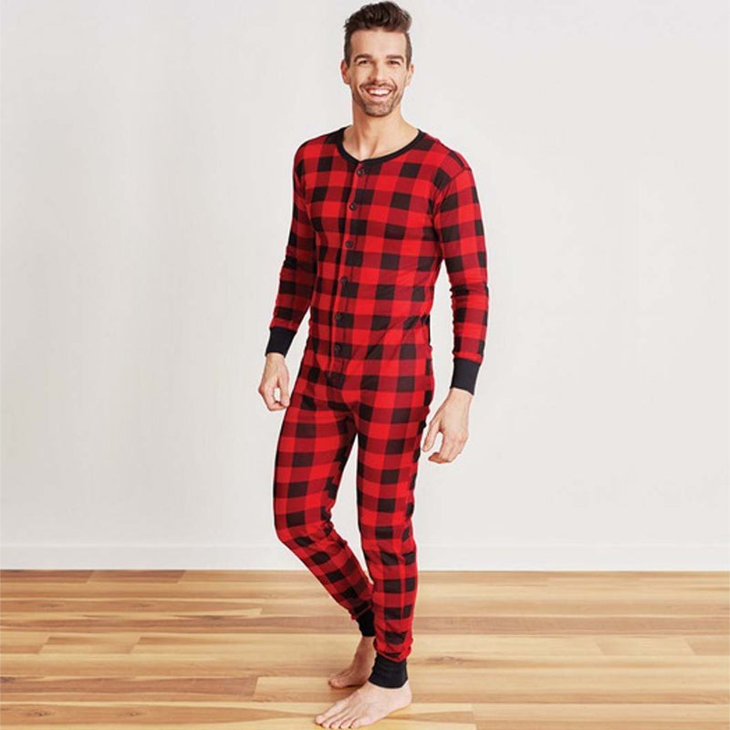 Plaid Moose Family Matching Christmas Pajamas