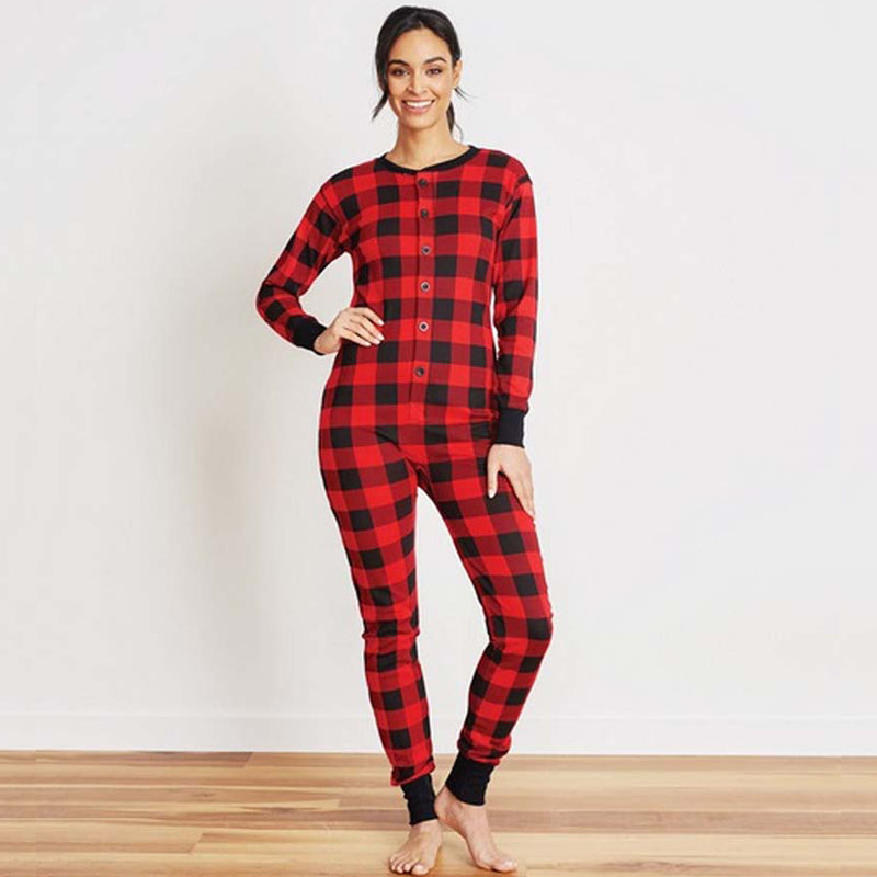 Plaid Moose Family Matching Christmas Pajamas