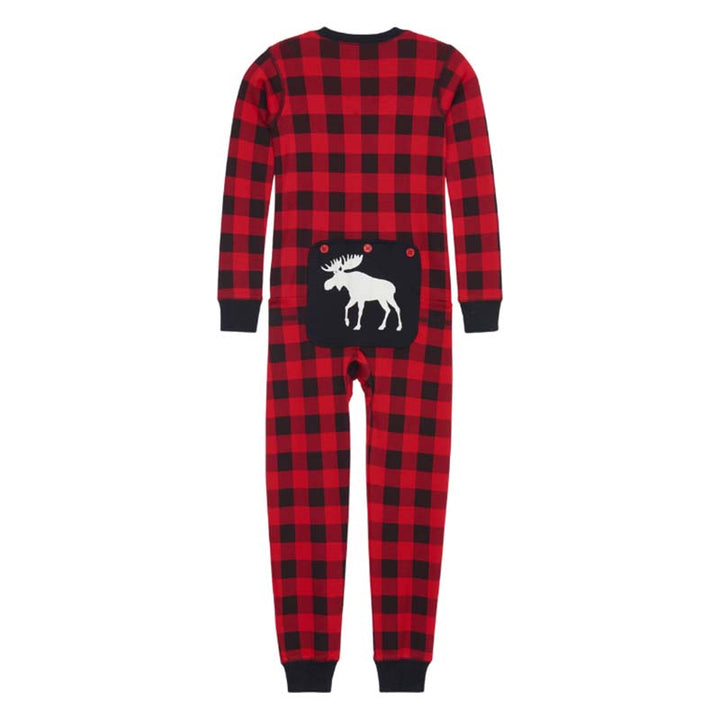 Plaid Moose Family Matching Christmas Pajamas