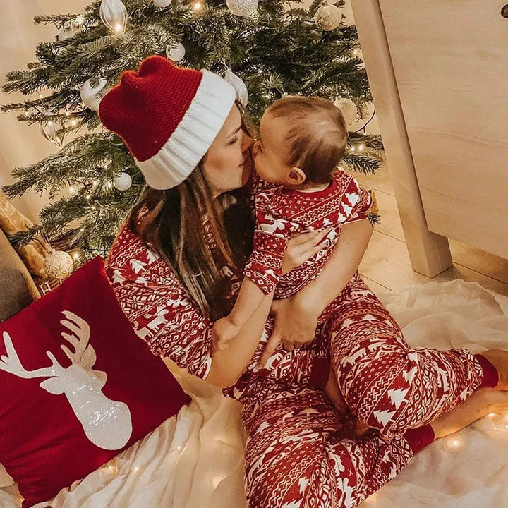 Red Moose Long Sleeve Family Matching Christmas Pajamas