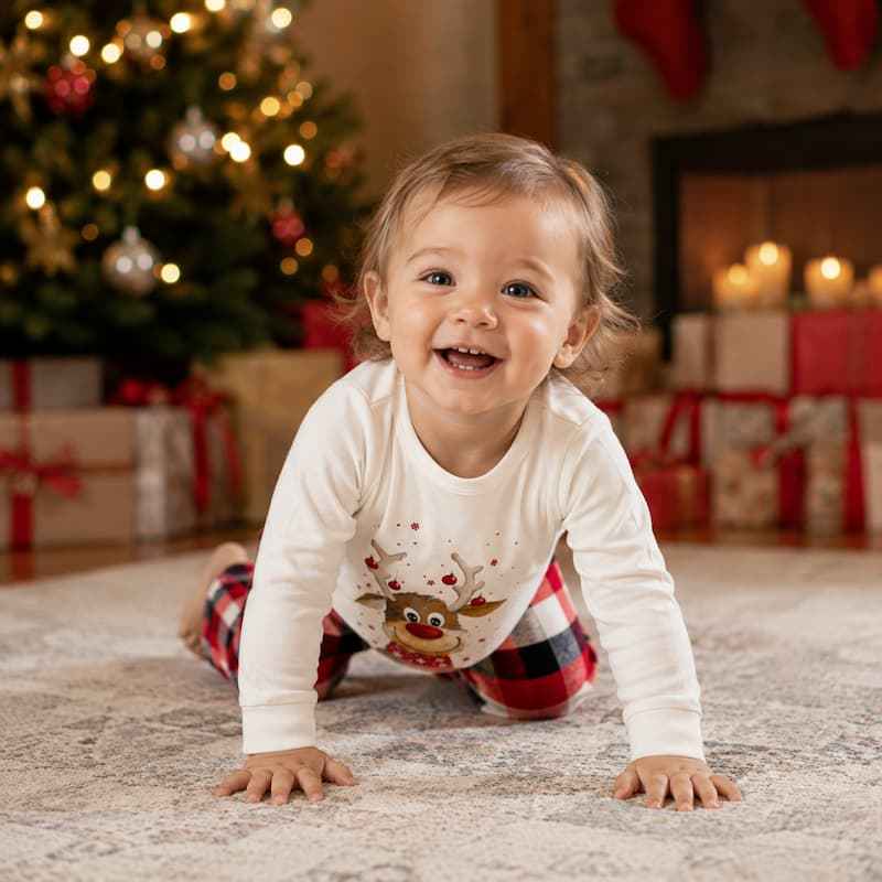 Reindeer Family Matching Christmas Pajamas
