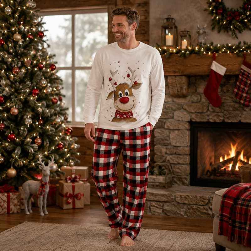 Reindeer Family Matching Christmas Pajamas