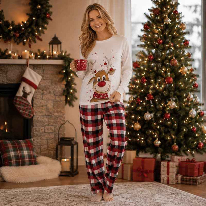 Reindeer Family Matching Christmas Pajamas