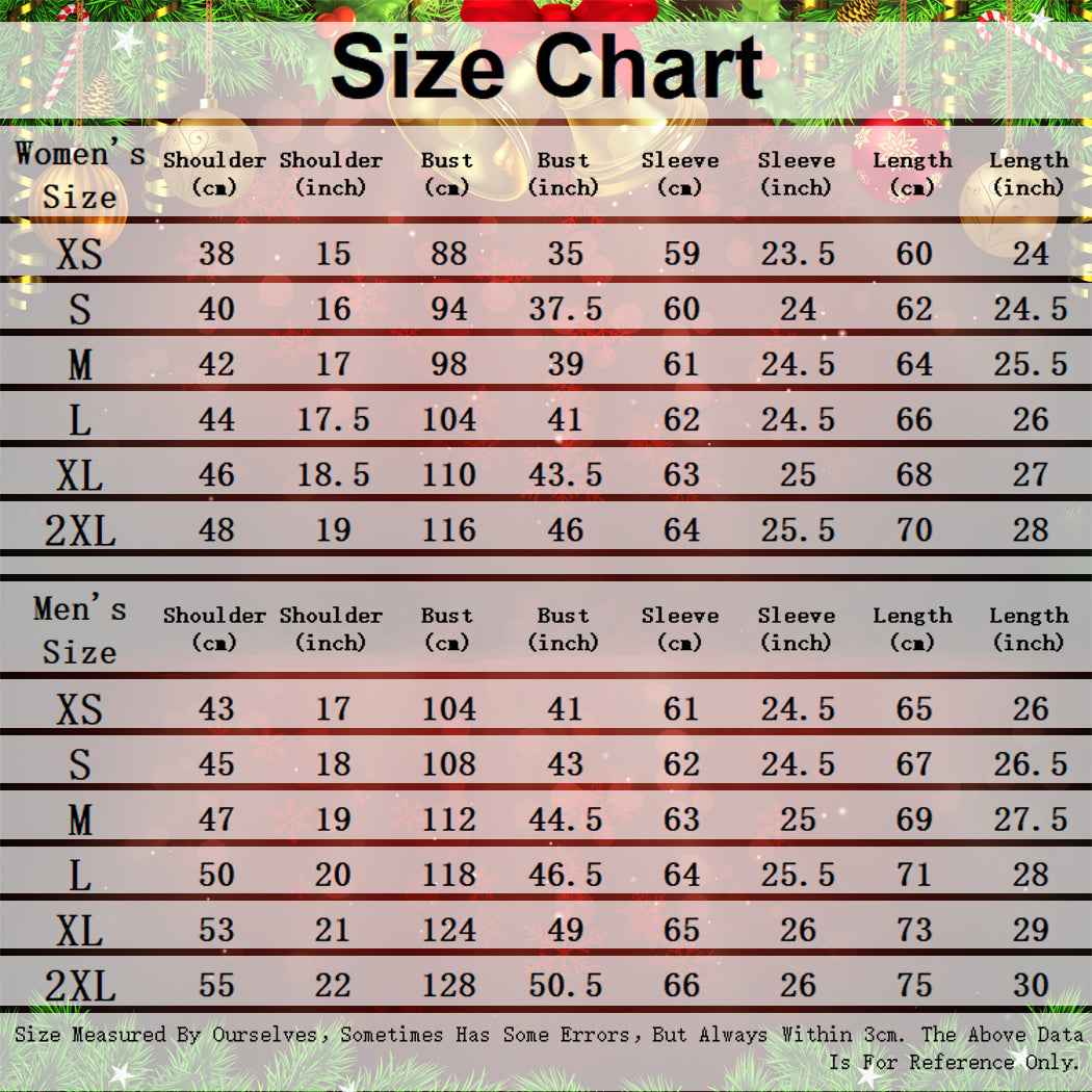 Size Chart CM