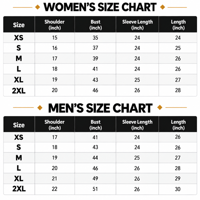 Size Chart CM