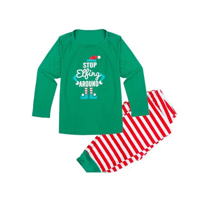 Stop Elfing Family Matching Christmas Pajamas