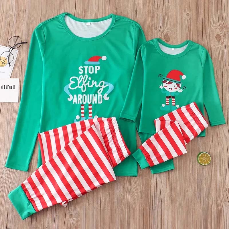 Stop Elfing Family Matching Christmas Pajamas
