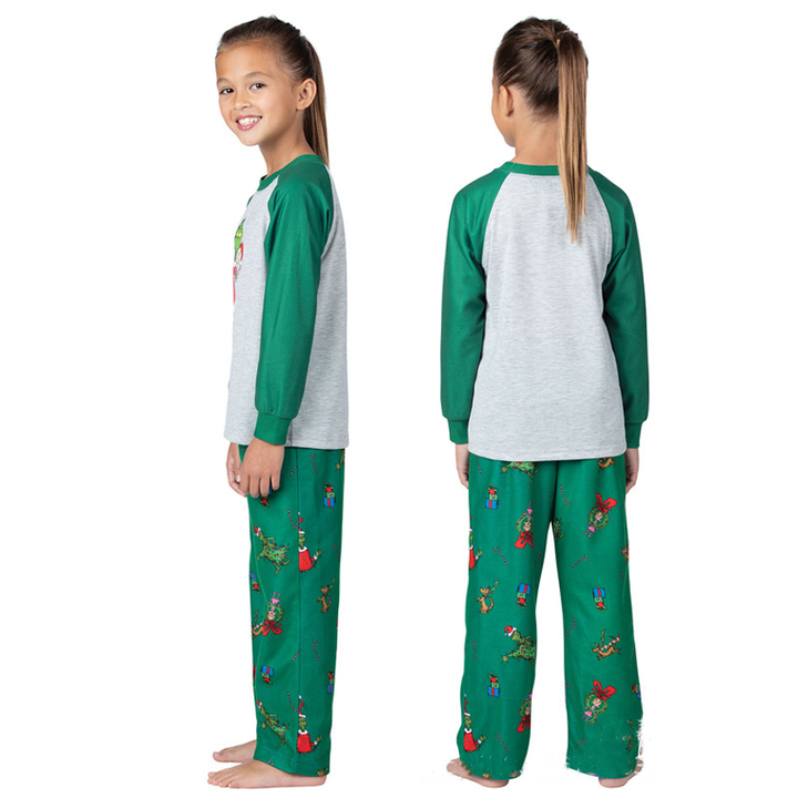 Naughty Grinch Family Matching Christmas Pajamas